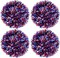 66 ft patriotic red, white, and blue metallic twist garlands, featuring colorful tinsel festooning for hanging decorations, ideal for 4th of July and other festive celebrations